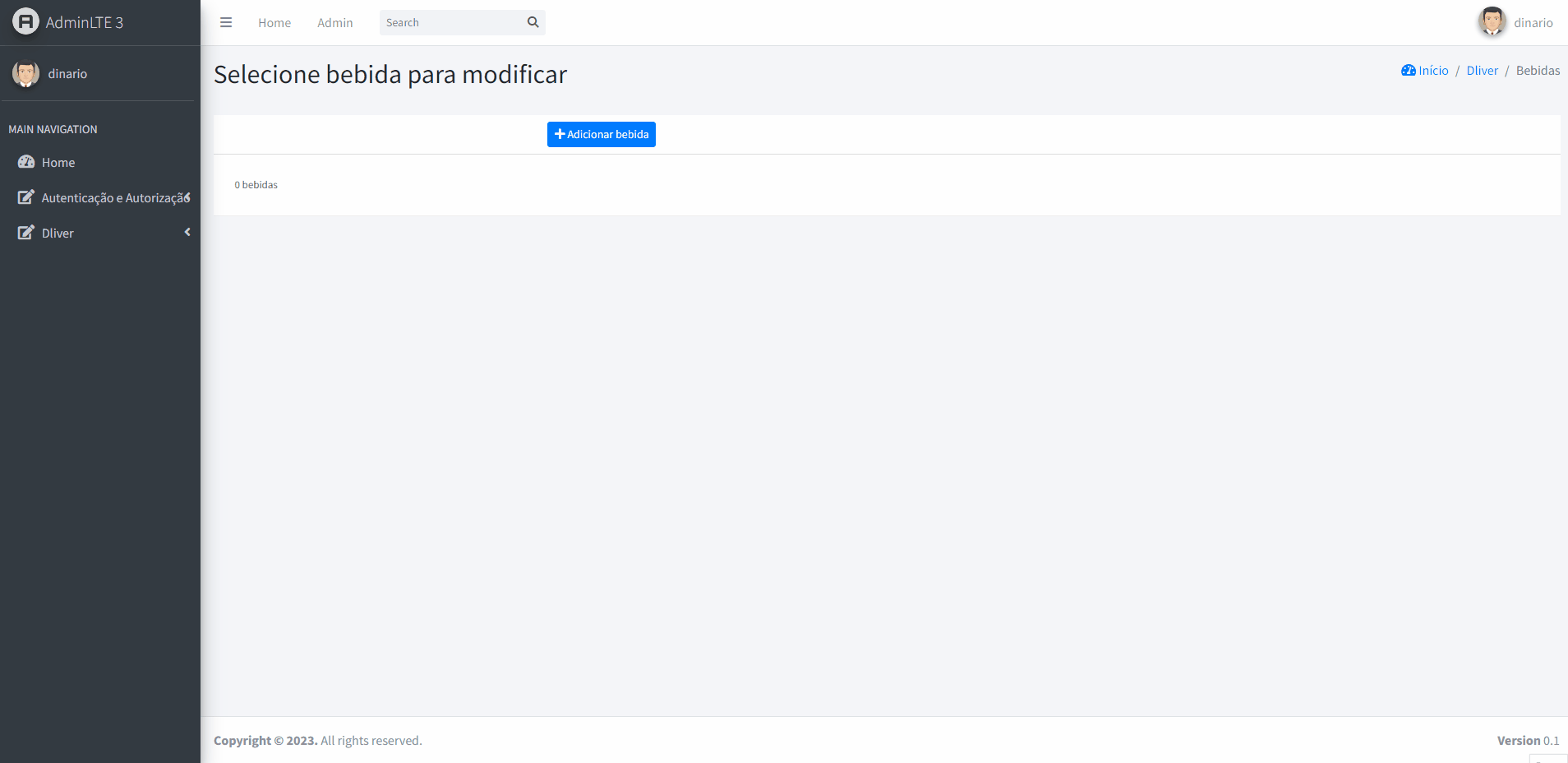 GIF do projeto Dliver.